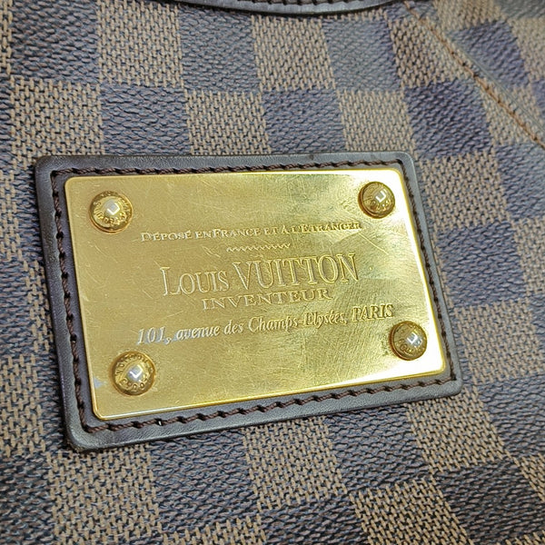 GALLIERA Damier Ebene Coated Canvas Brown
