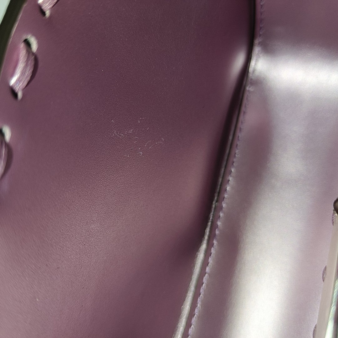 Baguette Mini Calfskin Purple