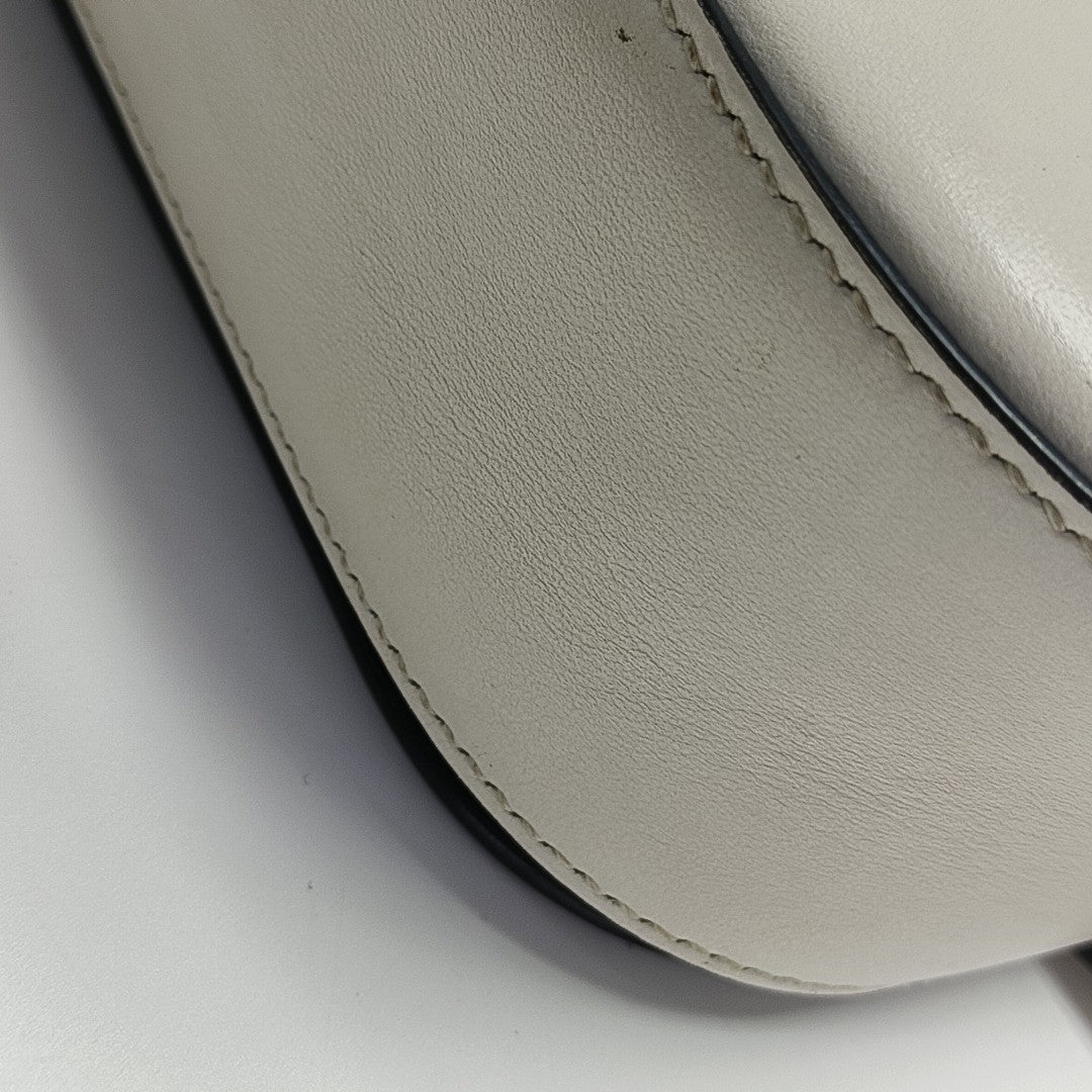 Calfskin Shoulder Bag White