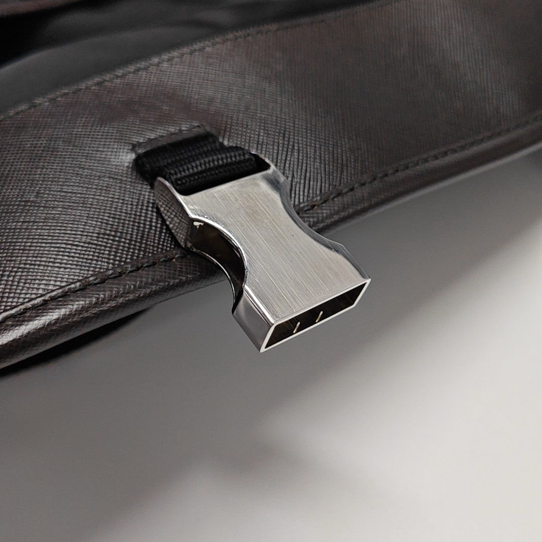 Nylon Shoulder Bag Black