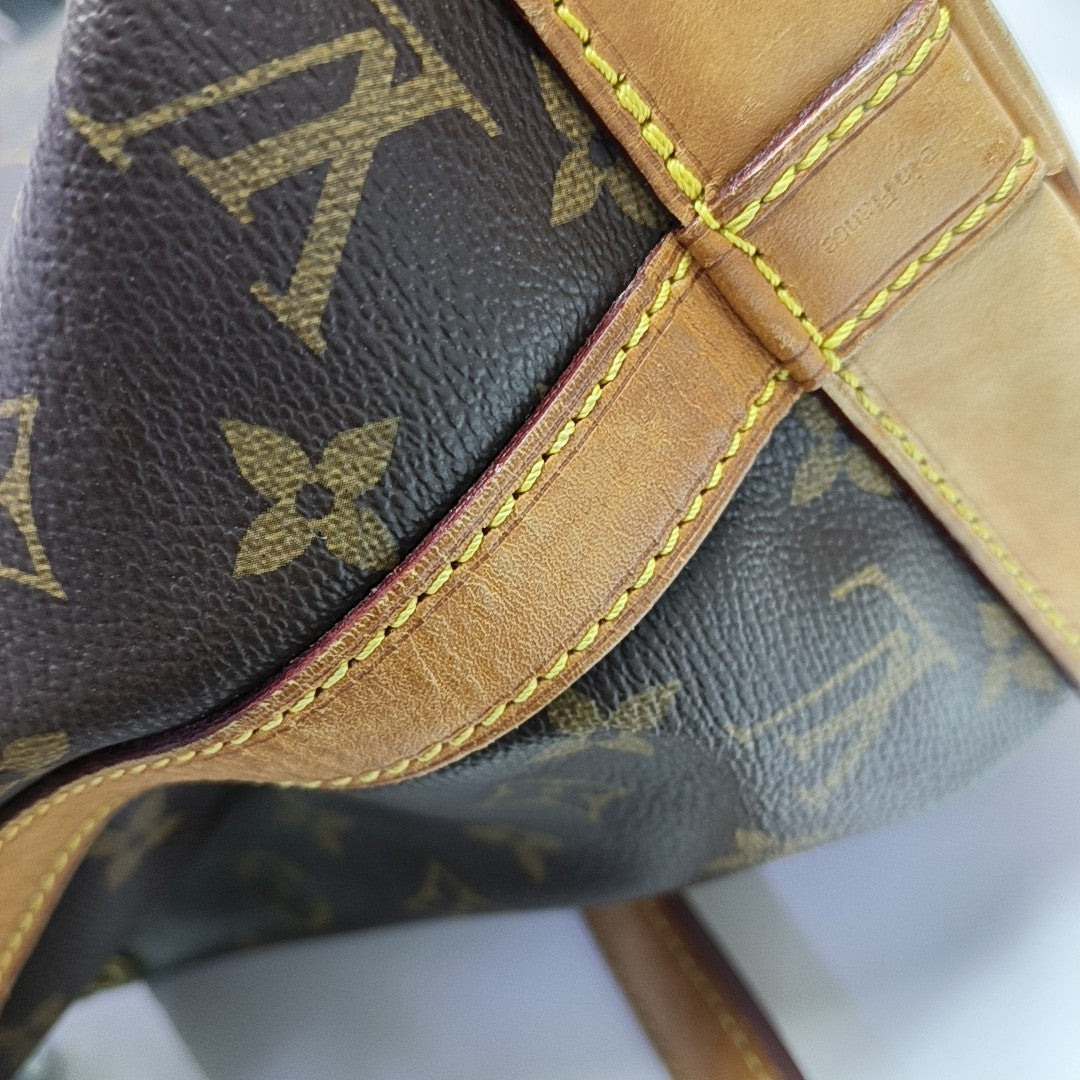 NOÉ MM Monogram Coated Canvas Brown