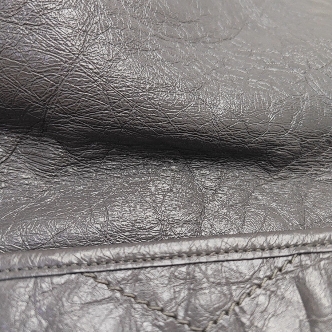 NIKI Large Quilted Calfskin Gray