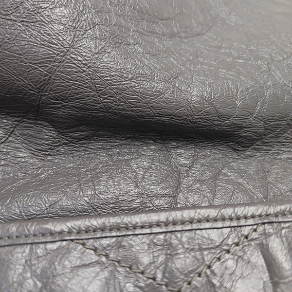 NIKI Large Quilted Calfskin Gray