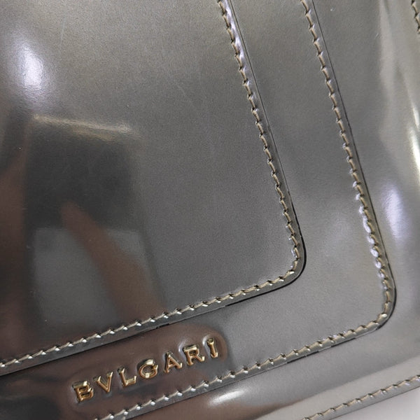 SERPENTI FOREVER Small Patent Leather Silver