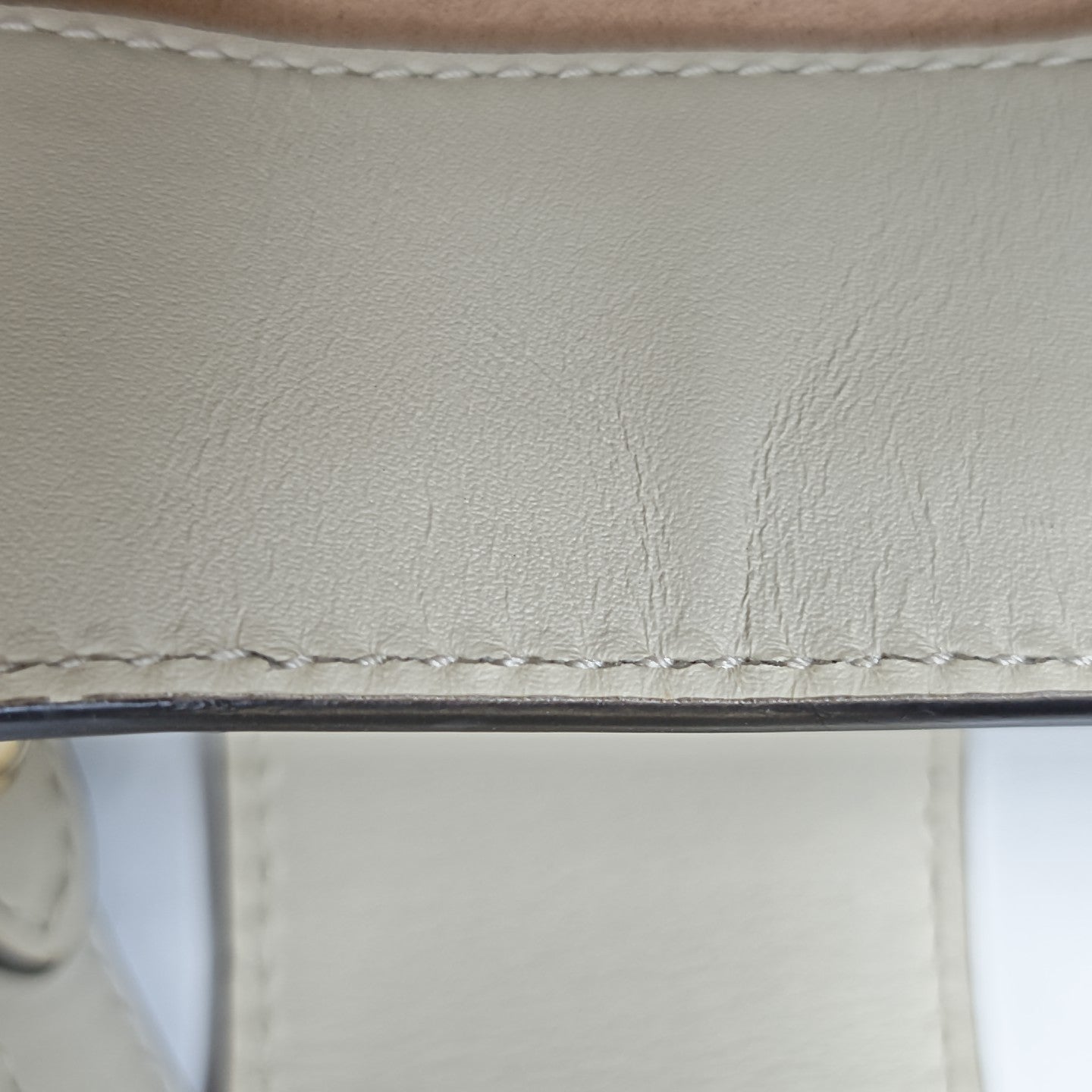 Padlock Small Monogram Coated Canvas Beige