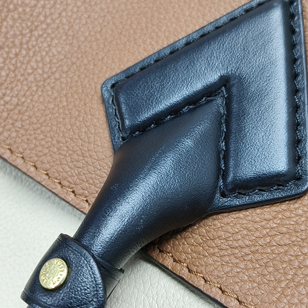 ON MY SIDE MM Monogram Calfskin Brown