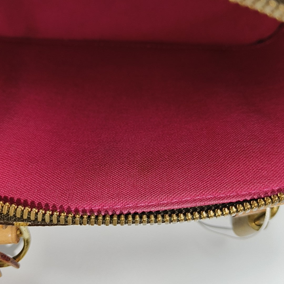 ALMA BB Monogram Coated Canvas Brown