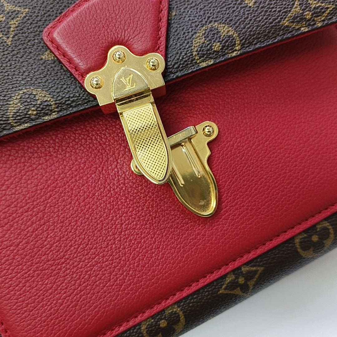 VICTOIRE Monogram Coated Canvas Brown