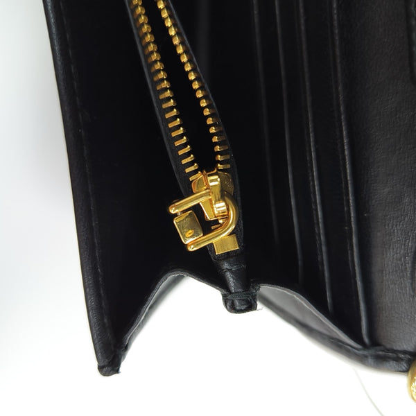 Quilted Lambskin Shoulder Bag Black
