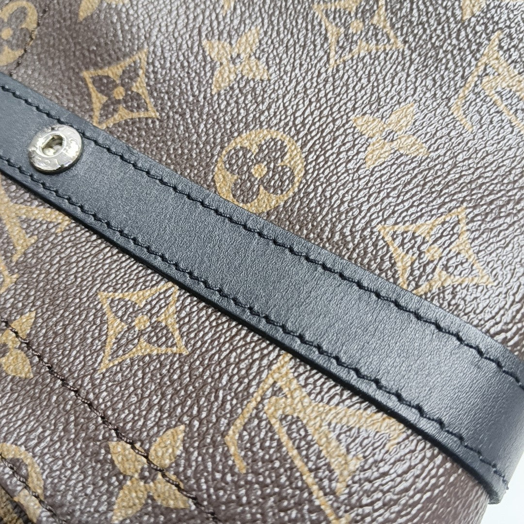 CHRISTOPHER PM Monogram Coated Canvas Brown