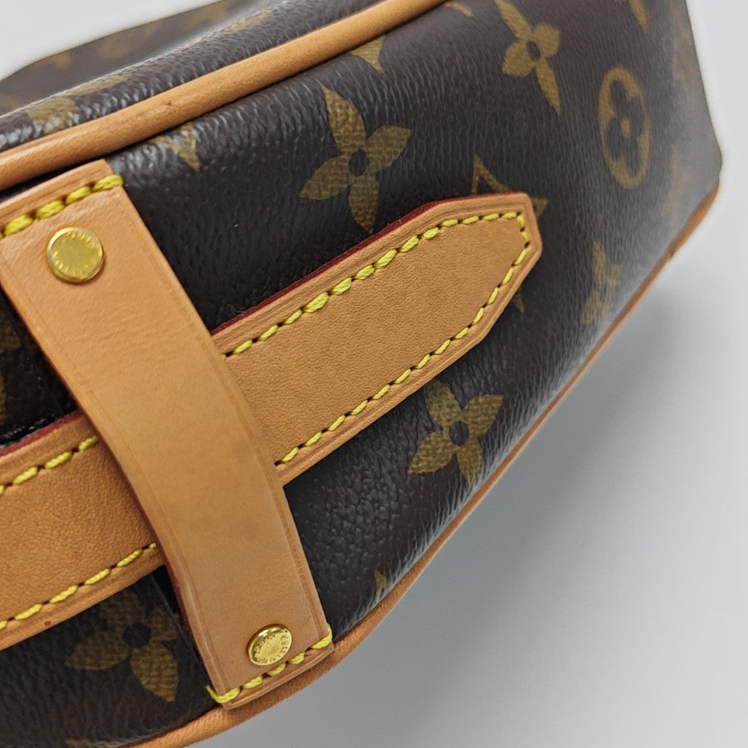 GAME ON Monogram Coated Canvas Brown