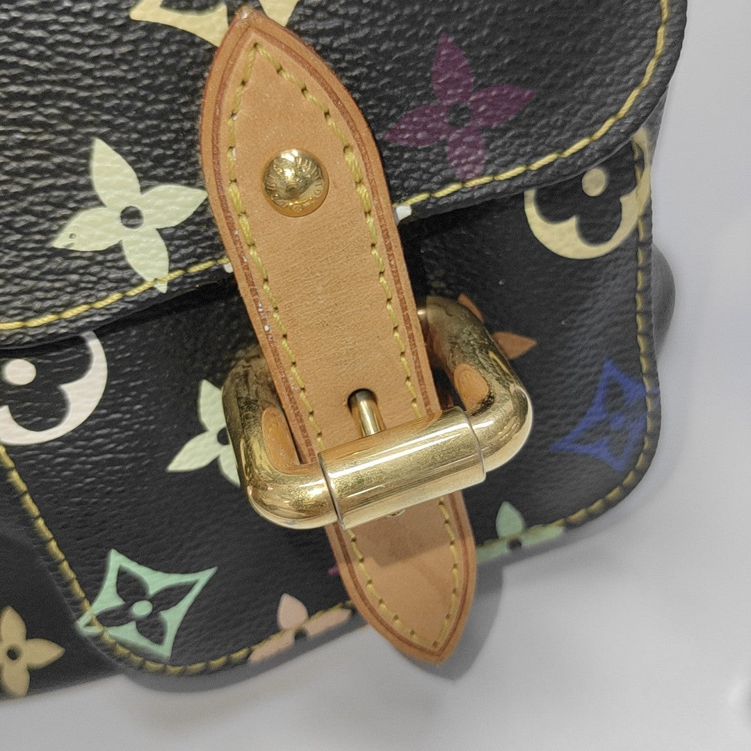 LV × TM NÉONOÉ MM Monogram Coated Canvas Black