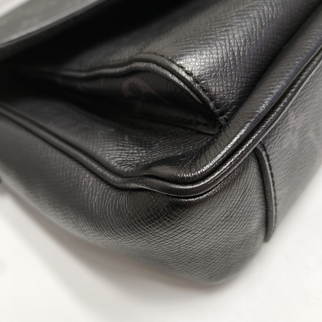 TAIGARAMA Monogram Coated Canvas Black
