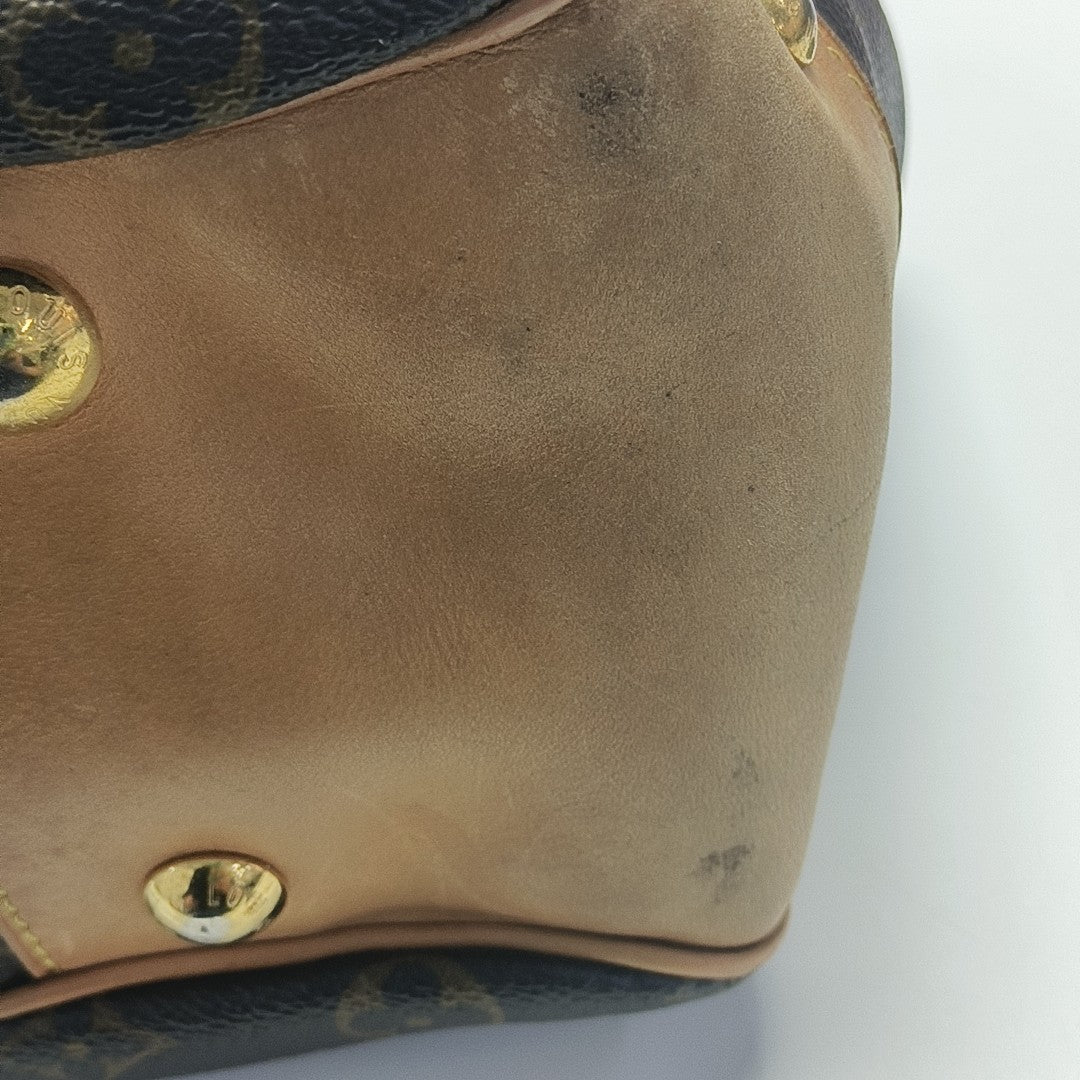 VINTAGE BOETIE PM Monogram Coated Canvas Brown
