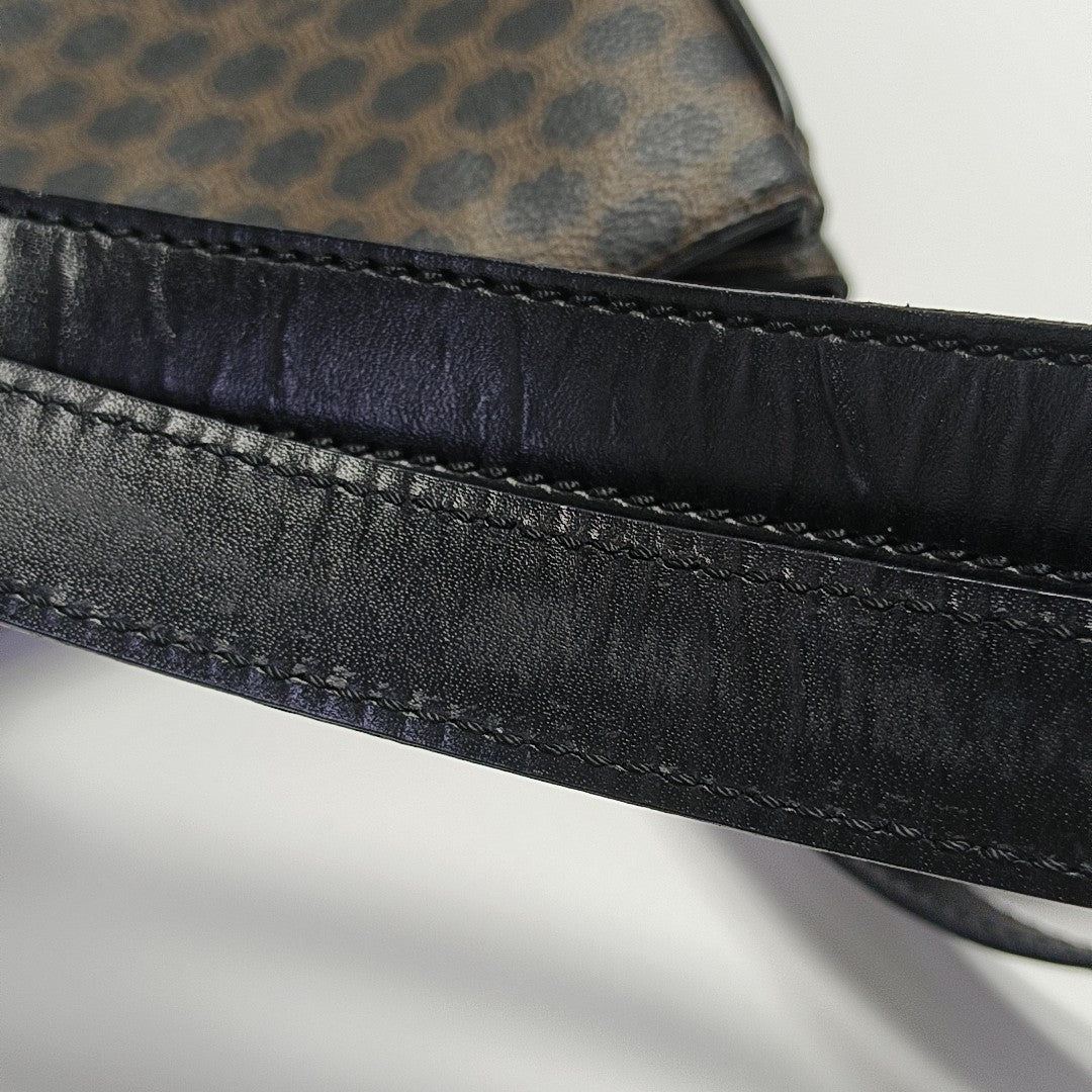 MACADAM TOP HANDLE COSMETIC BAGS Coated Canvas Black