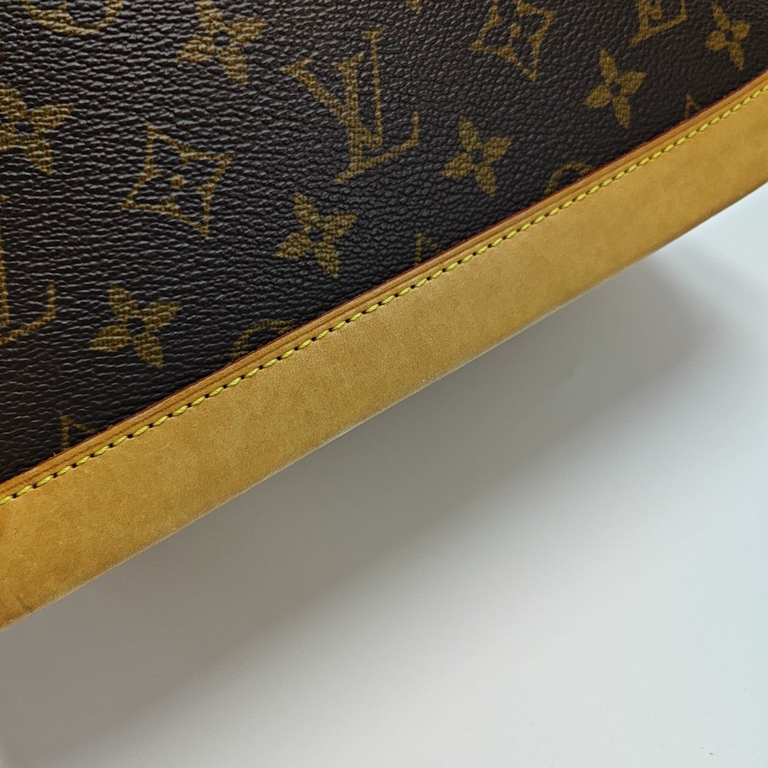 ALMA PM Monogram Coated Canvas Brown