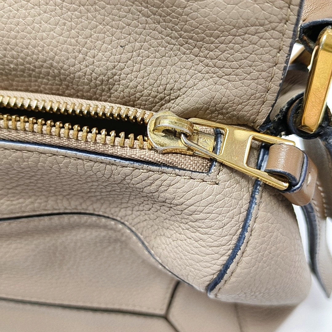 Puzzle Small Calfskin Beige