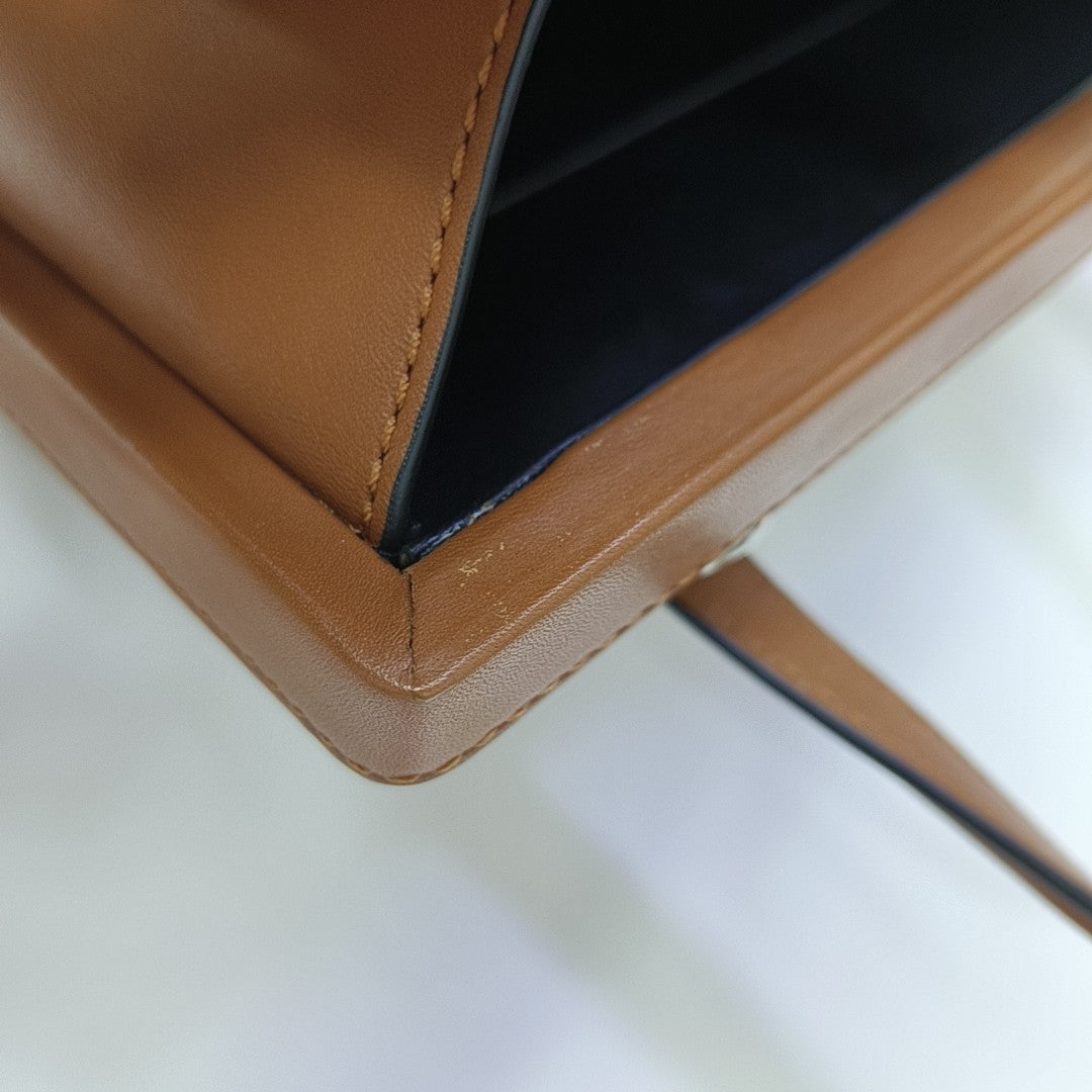 Postal Small Calfskin Brown