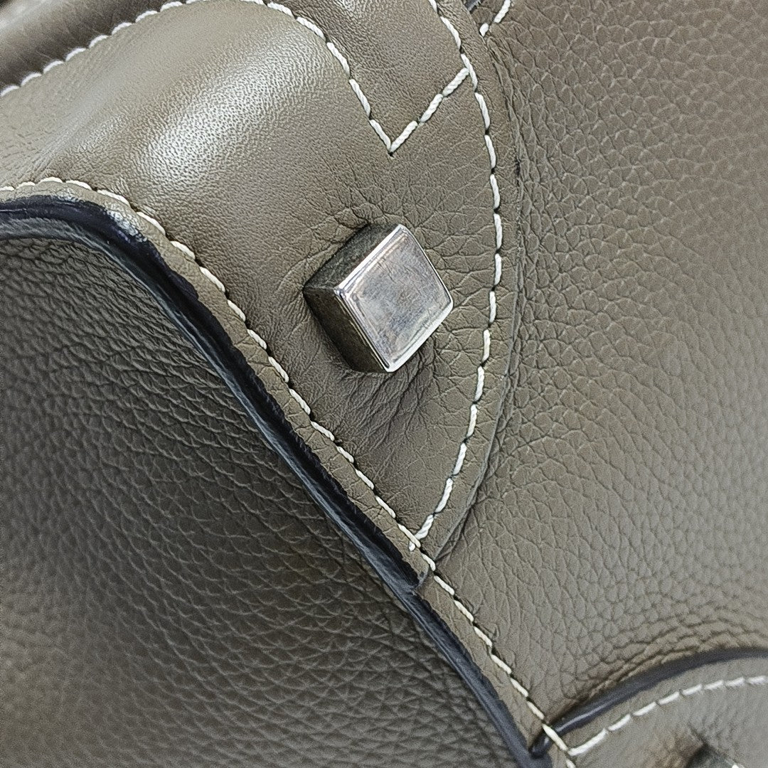 LUGGAGE Micro Calfskin Gray