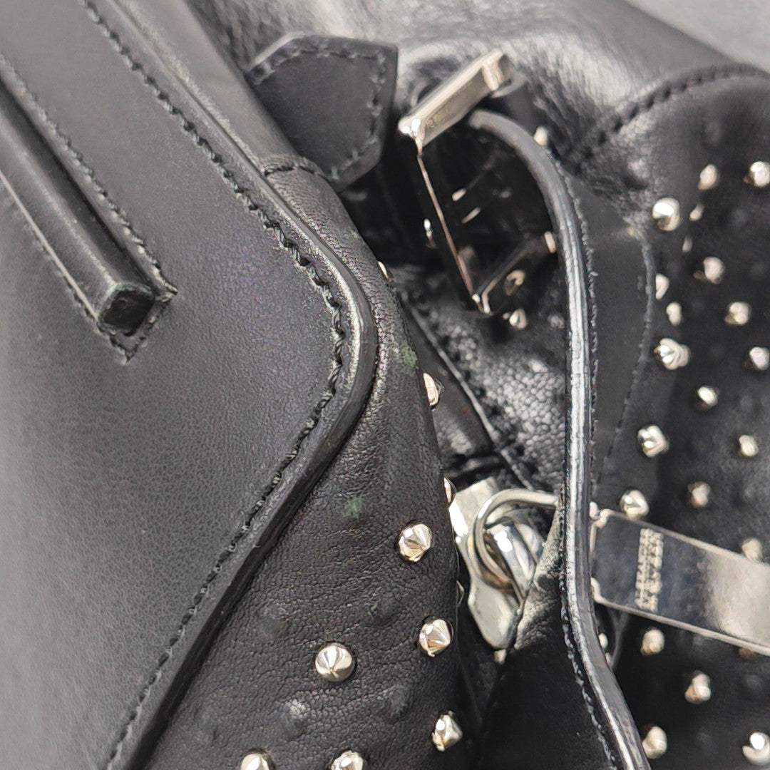 Calfskin Backpack Black