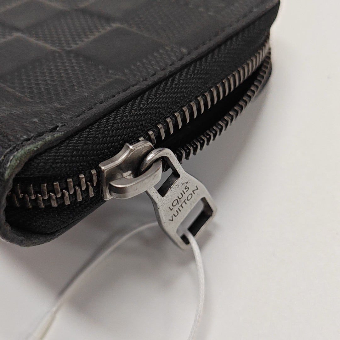 ZIPPY Damier Graphite Calfskin Black Wallet