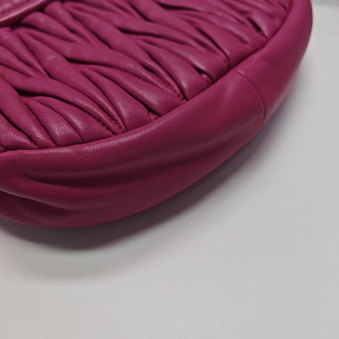 Miu Coffer Quilted Lambskin Pink