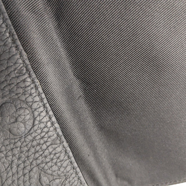 S LOCK Monogram Calfskin Black