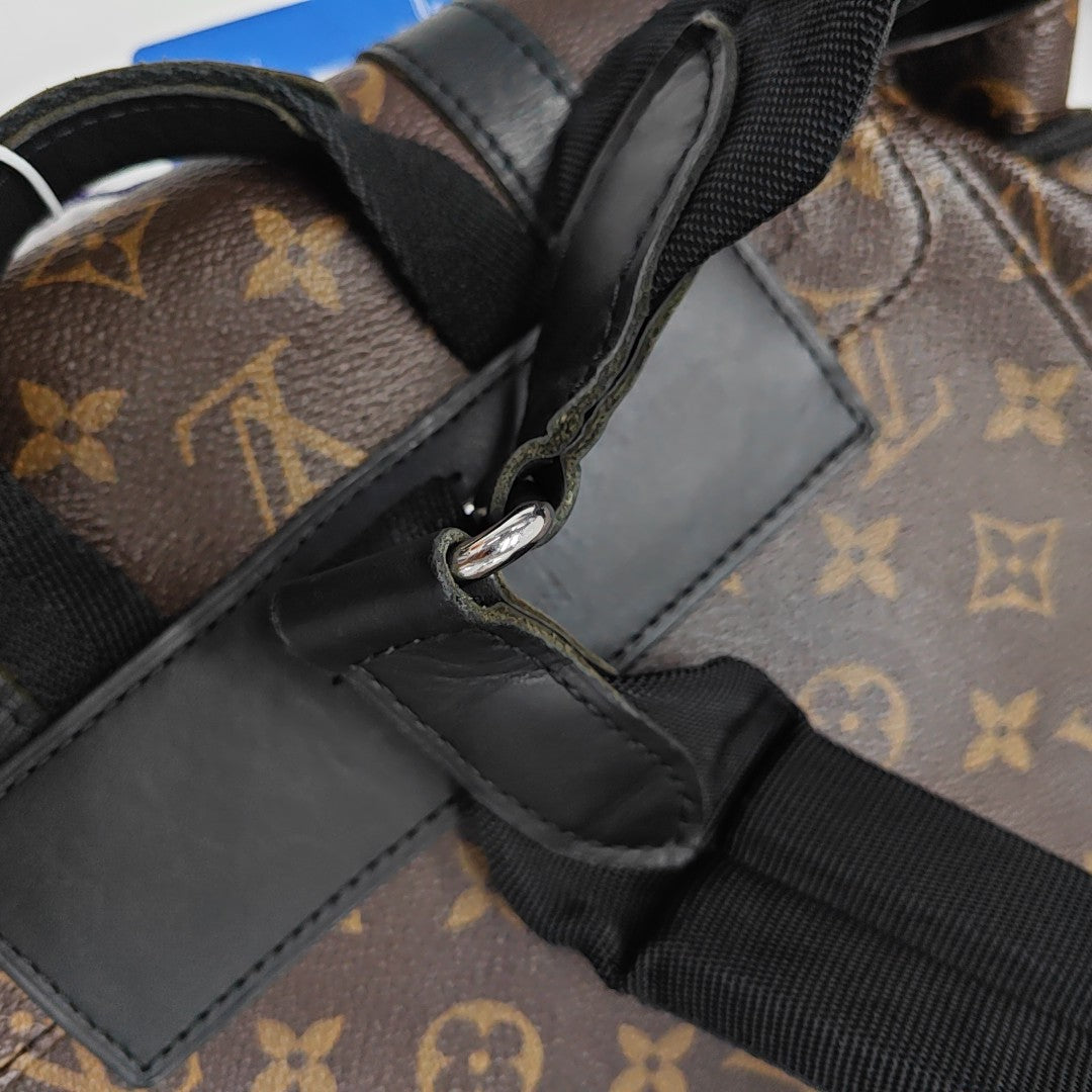 CHRISTOPHER MM Monogram Coated Canvas Brown