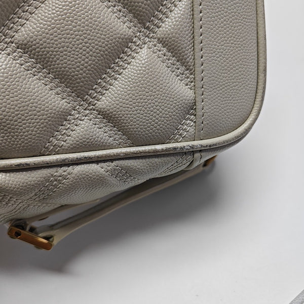 80'S VANITY Quilted Calfskin White
