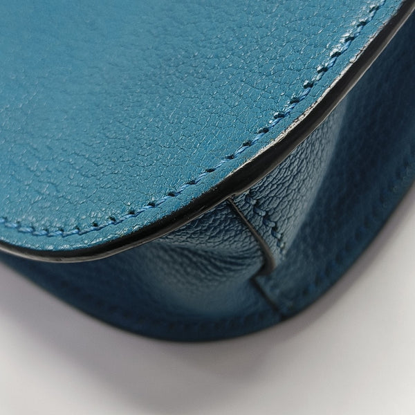 Calfskin Shoulder Bag Blue
