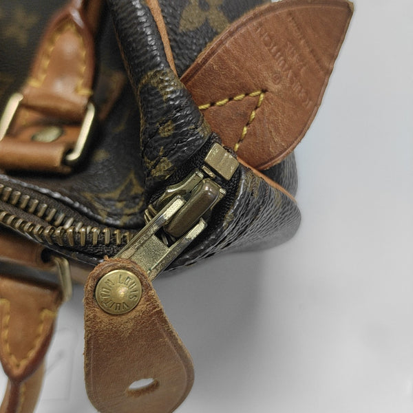 SPEEDY 25 Monogram Coated Canvas Brown