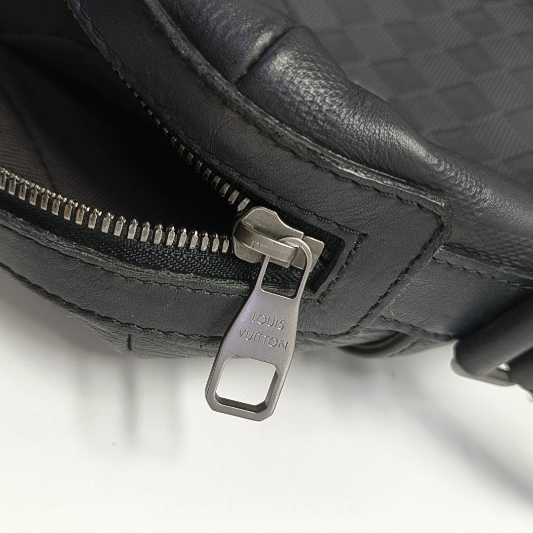 CALYPSO Damier Graphite Calfskin Black