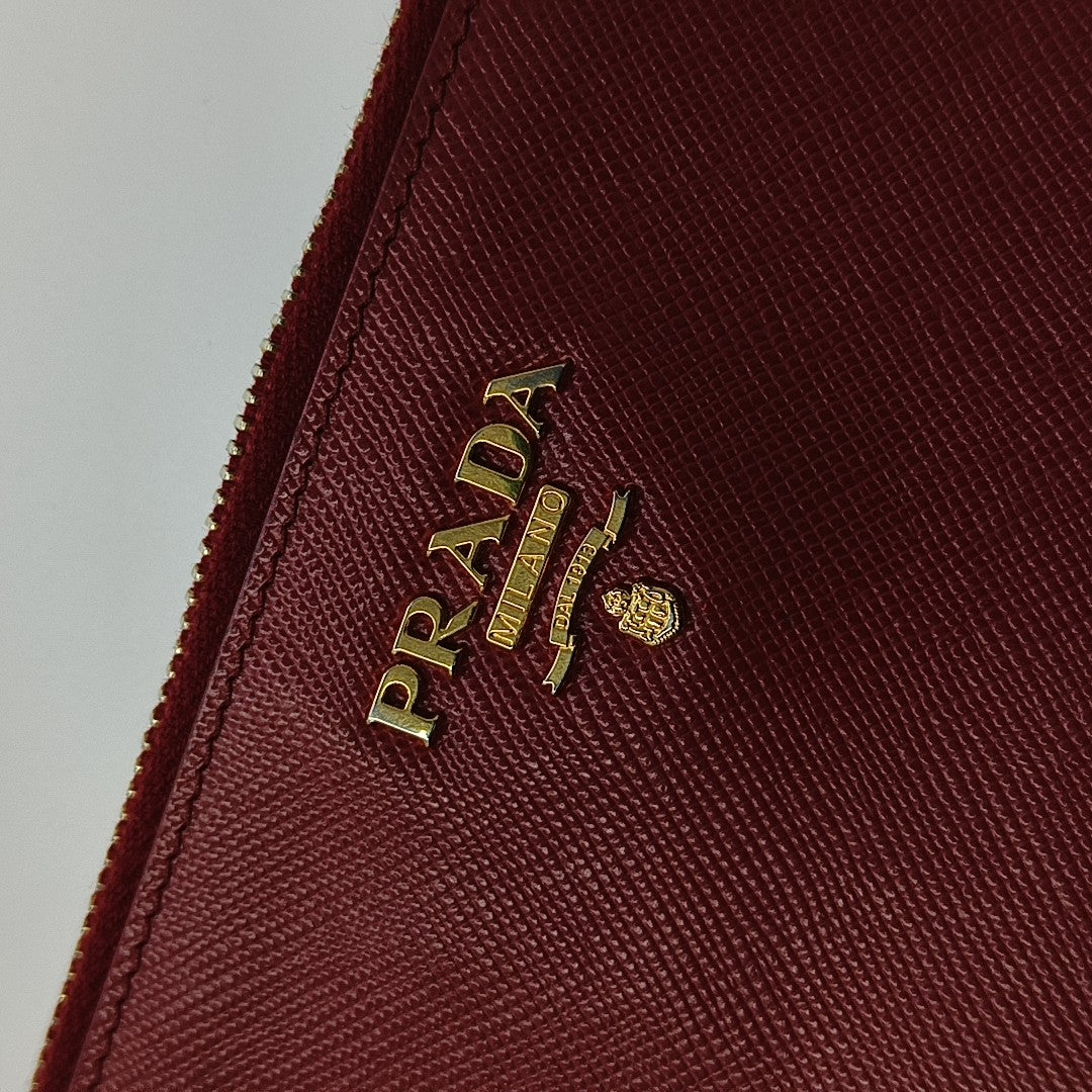 Calfskin Wallet Red