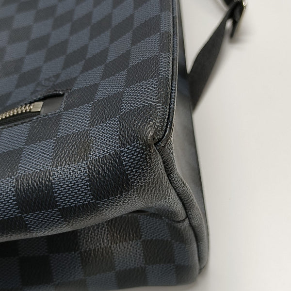 Damier Coated Canvas Backpack Blue