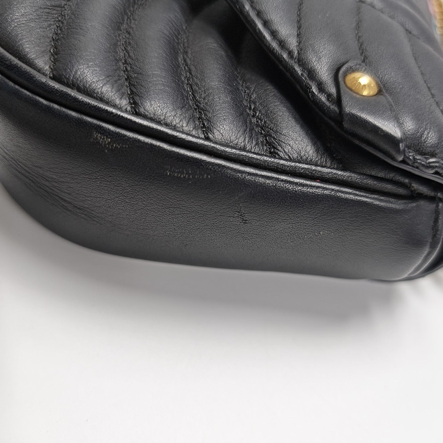NEW WAVE PM Quilted Calfskin Black