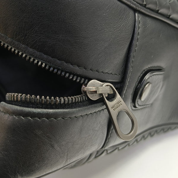 Calfskin Top Handle Bag Black