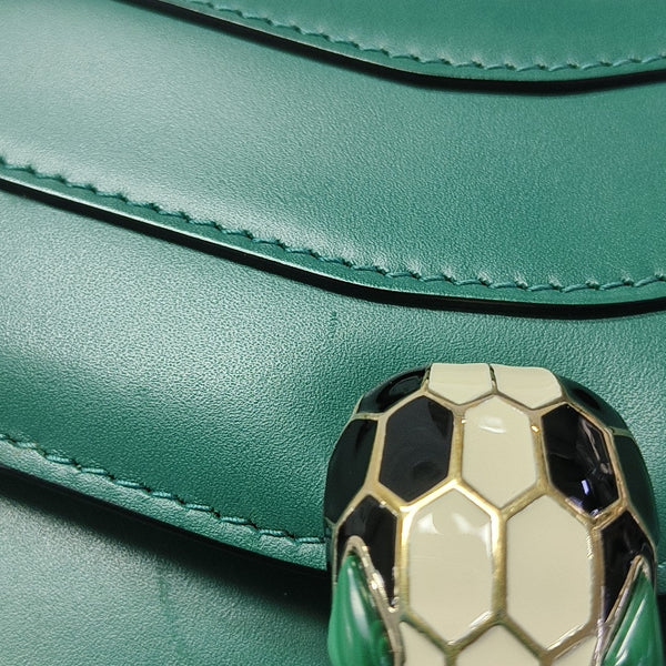 SERPENTI FOREVER Small Calfskin Green