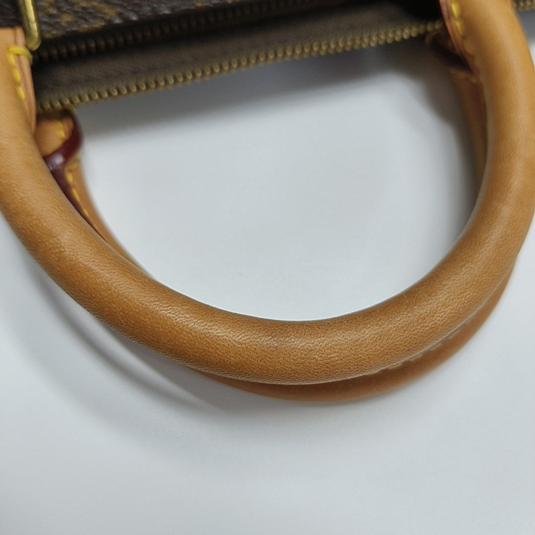 SPEEDY 35 Monogram Coated Canvas Brown