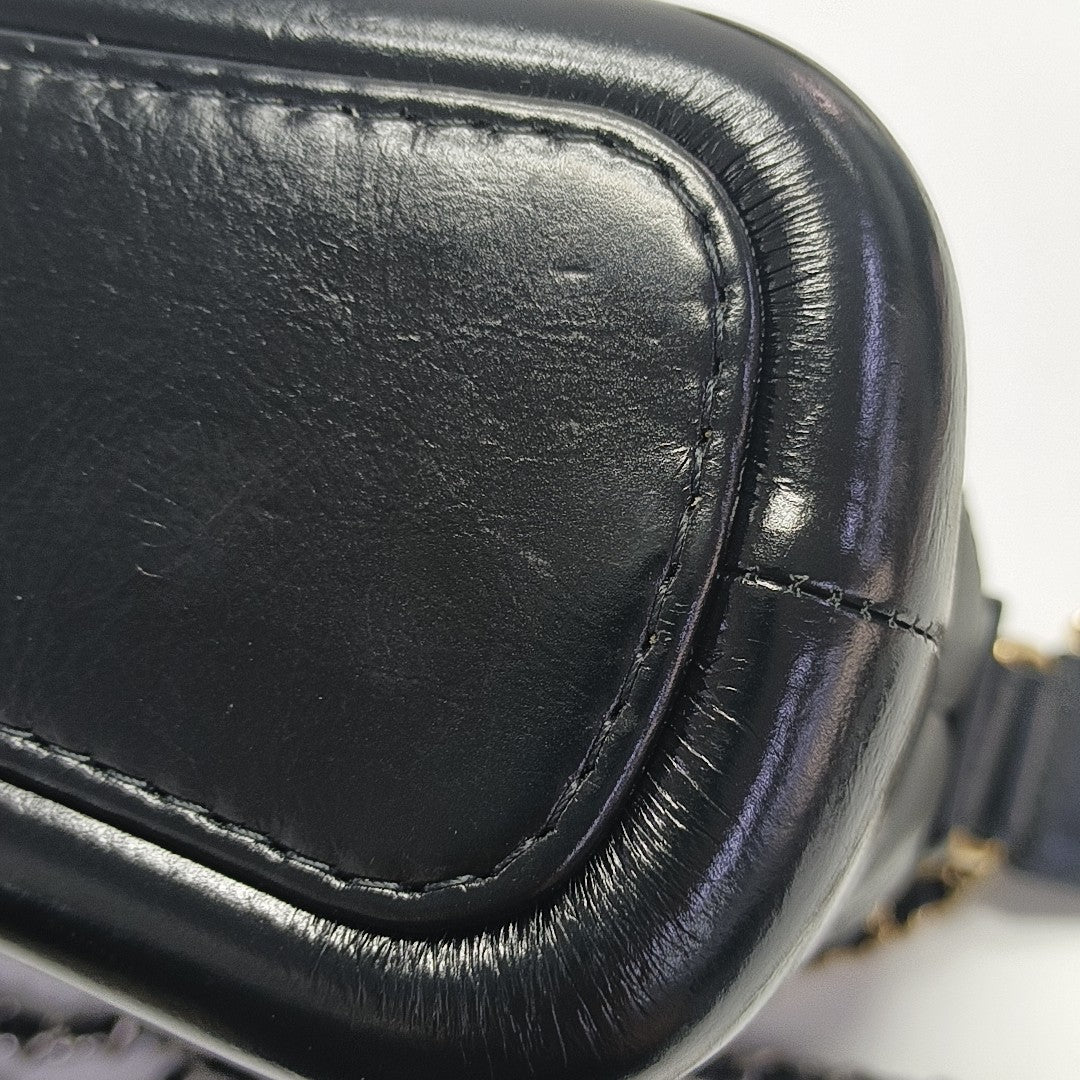 GABRIELLE Small Quilted Calfskin Black