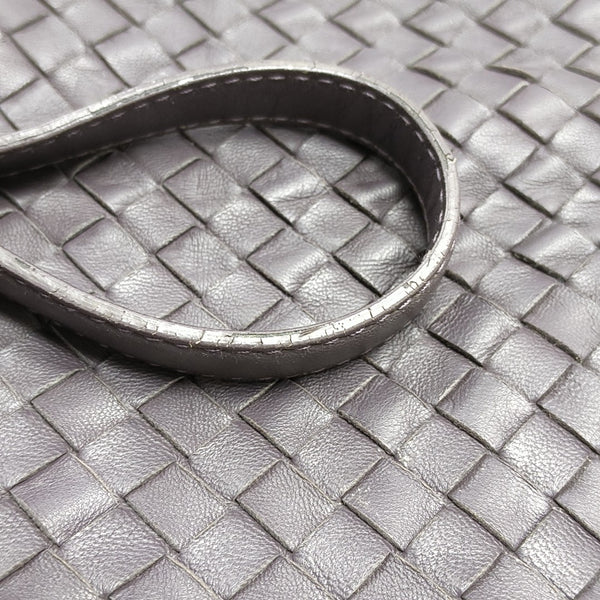 Lambskin Shoulder Bag Gray