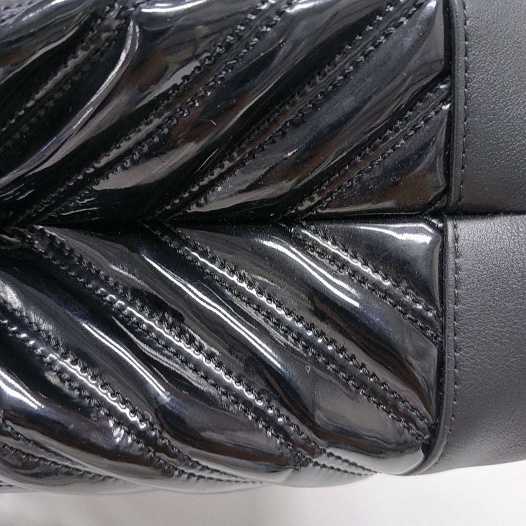 Chevron Calfskin Black
