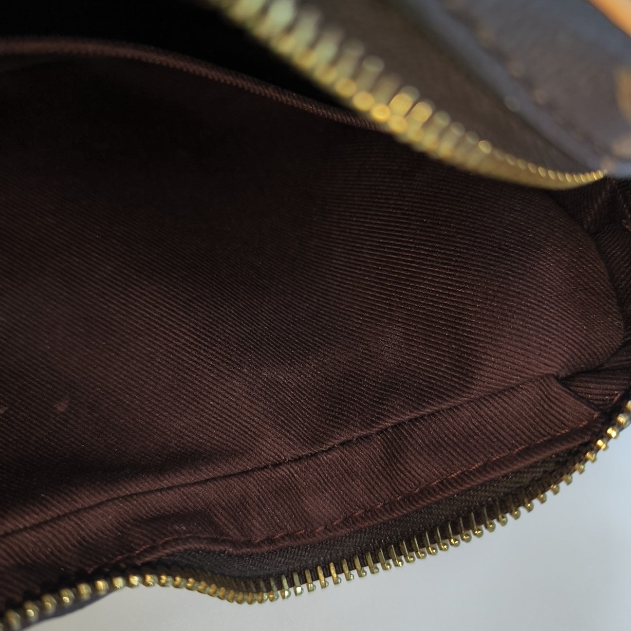 CROISSANT Monogram Coated Canvas Brown
