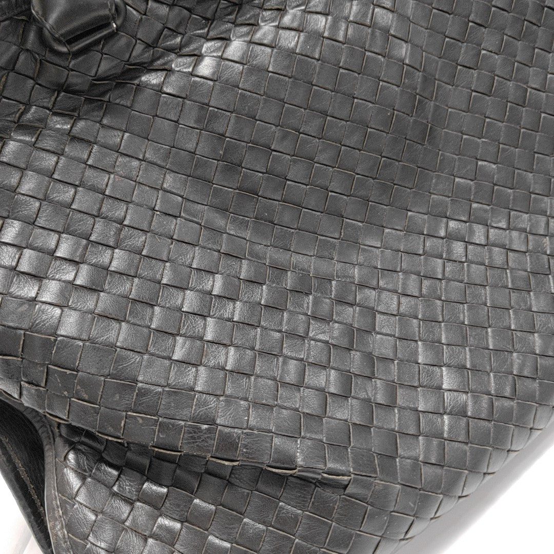 Lambskin Top Handle Bag Brown