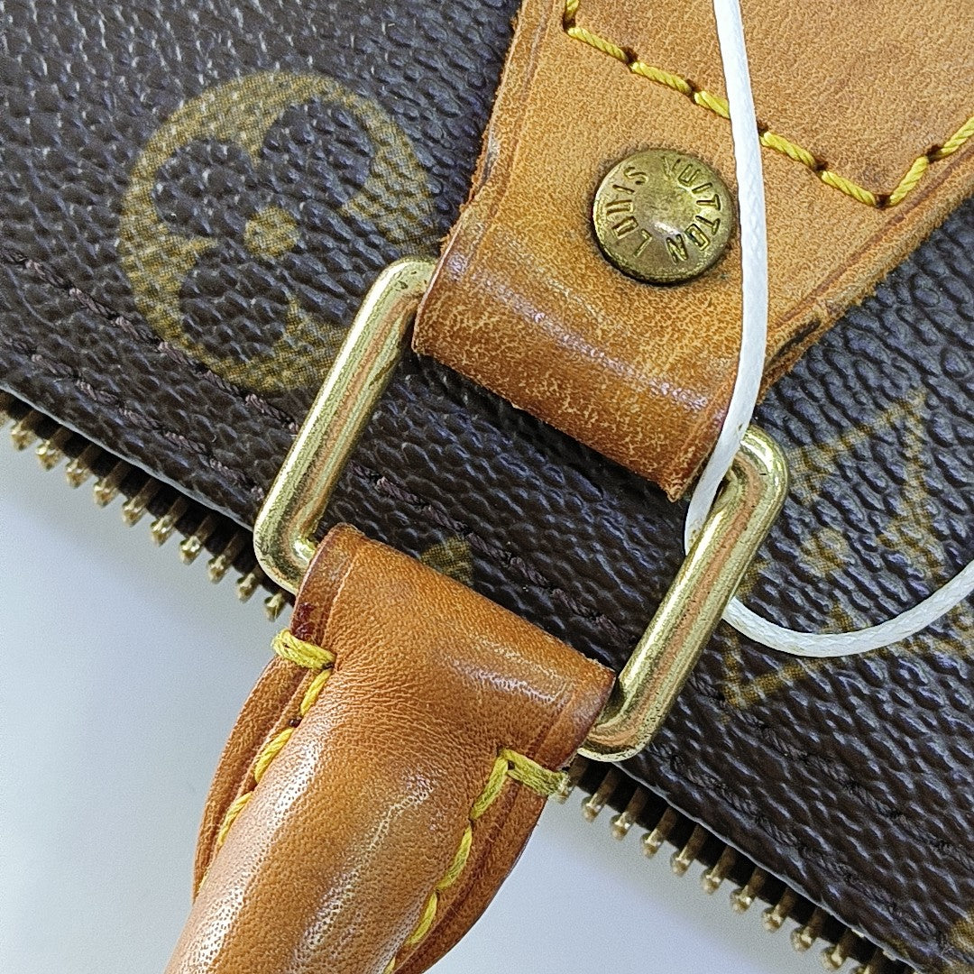 SPEEDY 35 Lona Revestida Monogram Marrón
