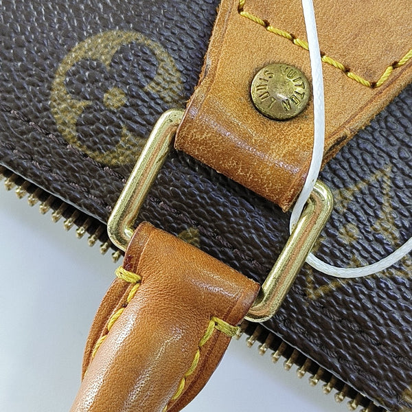 SPEEDY 35 Lona Revestida Monogram Marrón