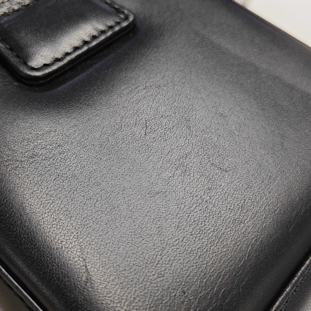 Calfskin Top Handle Bag Black