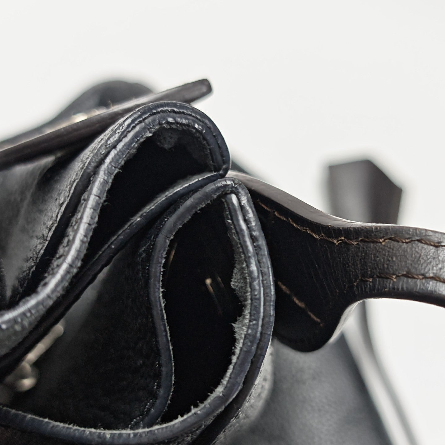 HINA Monogram Calfskin Black