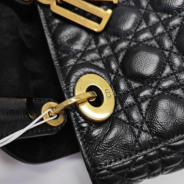 Lady Dior Small Cannage Lambskin Black