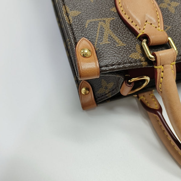 SAC PLAT BB Monogram Coated Canvas Brown