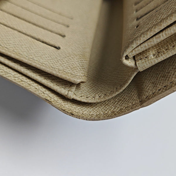 ALEXANDRA Damier Azur Coated Canvas White Wallet